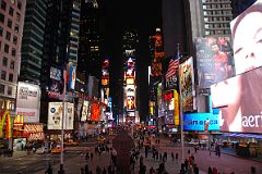 08 New York City Times Square Night - View South In Winter To 1 Times Square From Top Of Red Stairs.jpg